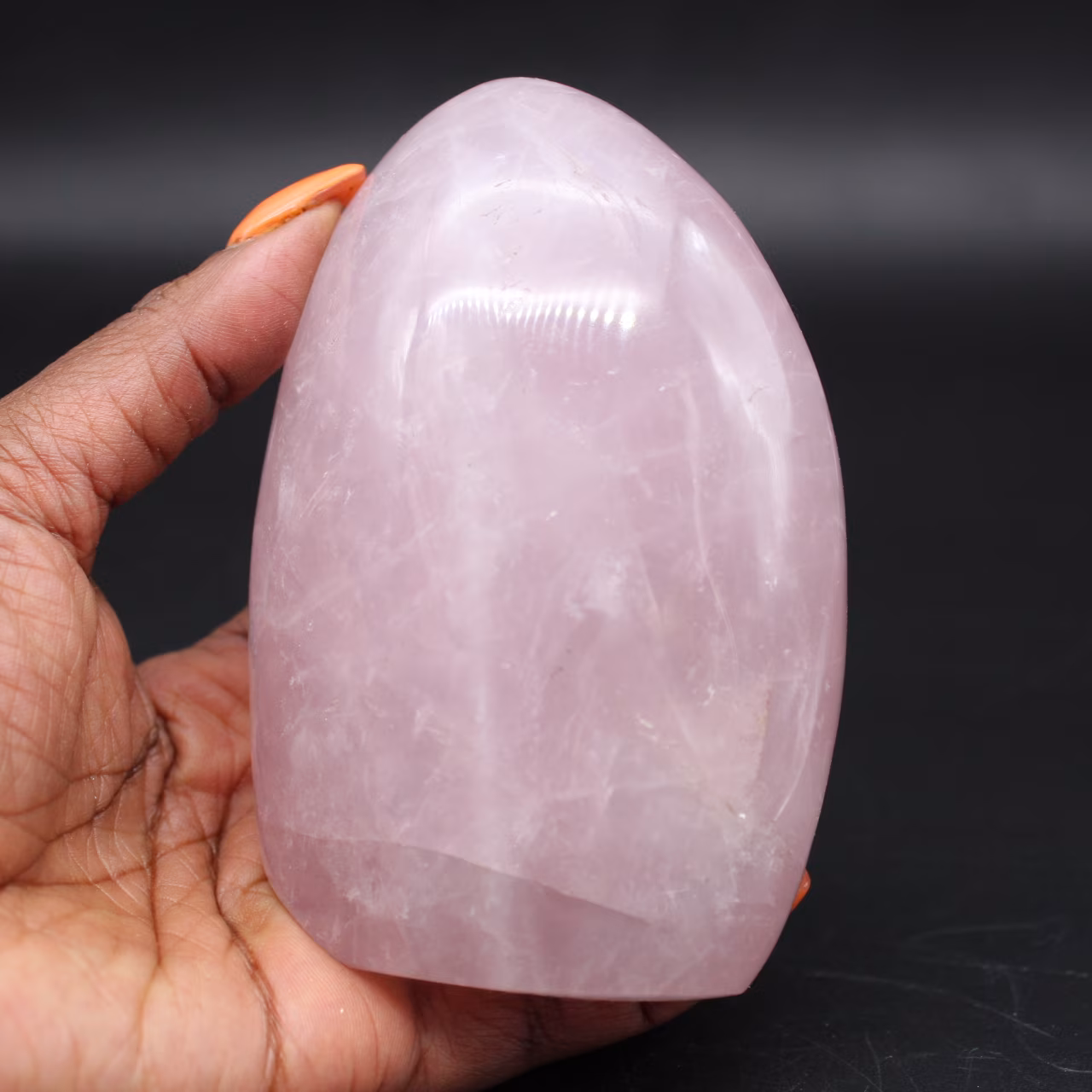 Quartz Rose polie de Madagascar
