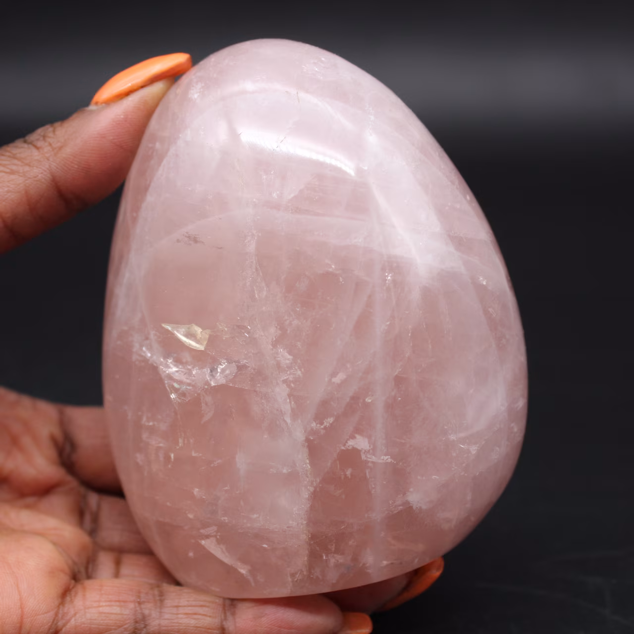 Roche de Quartz Rose polie