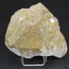 Pierre de pyrite sur calcite - 0
