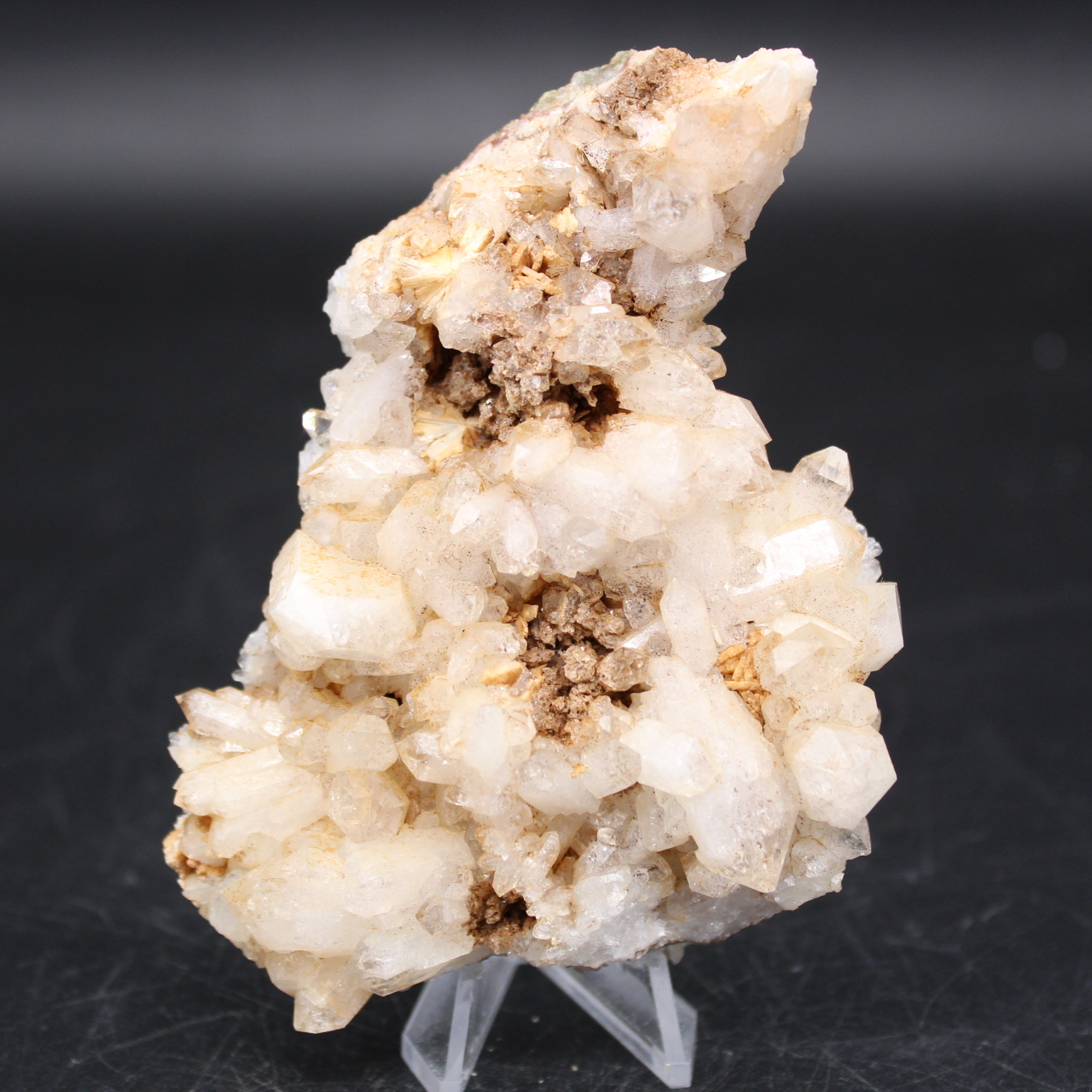 Cristaux de quartz et sidérite