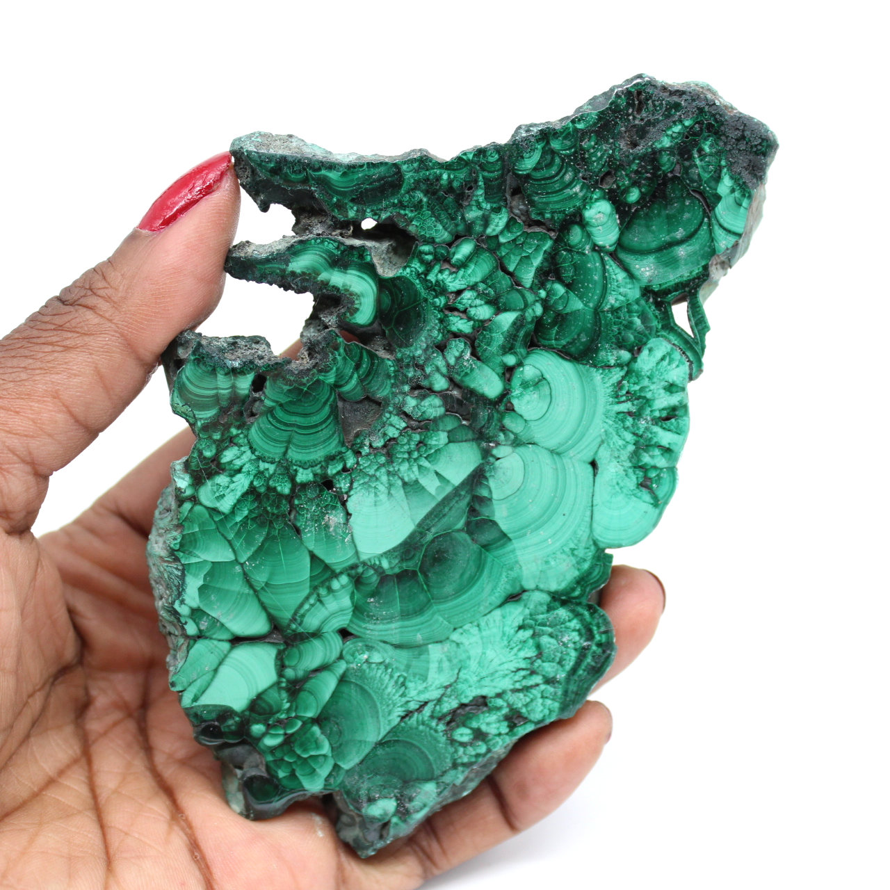 Plaque de malachite naturelle