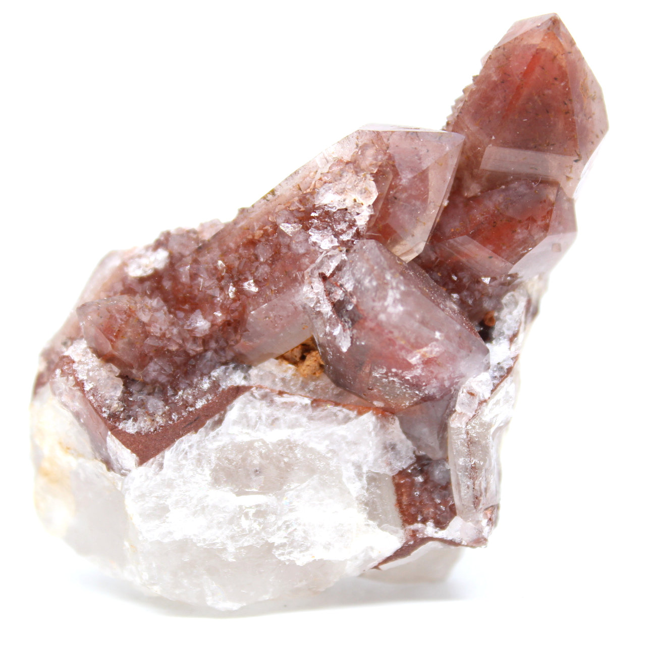 Quartz rouge cristaux