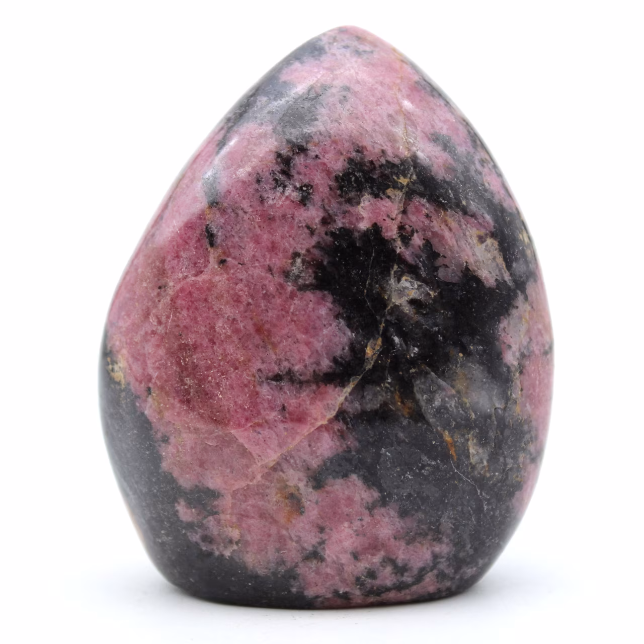Forme libre polie en Rhodonite