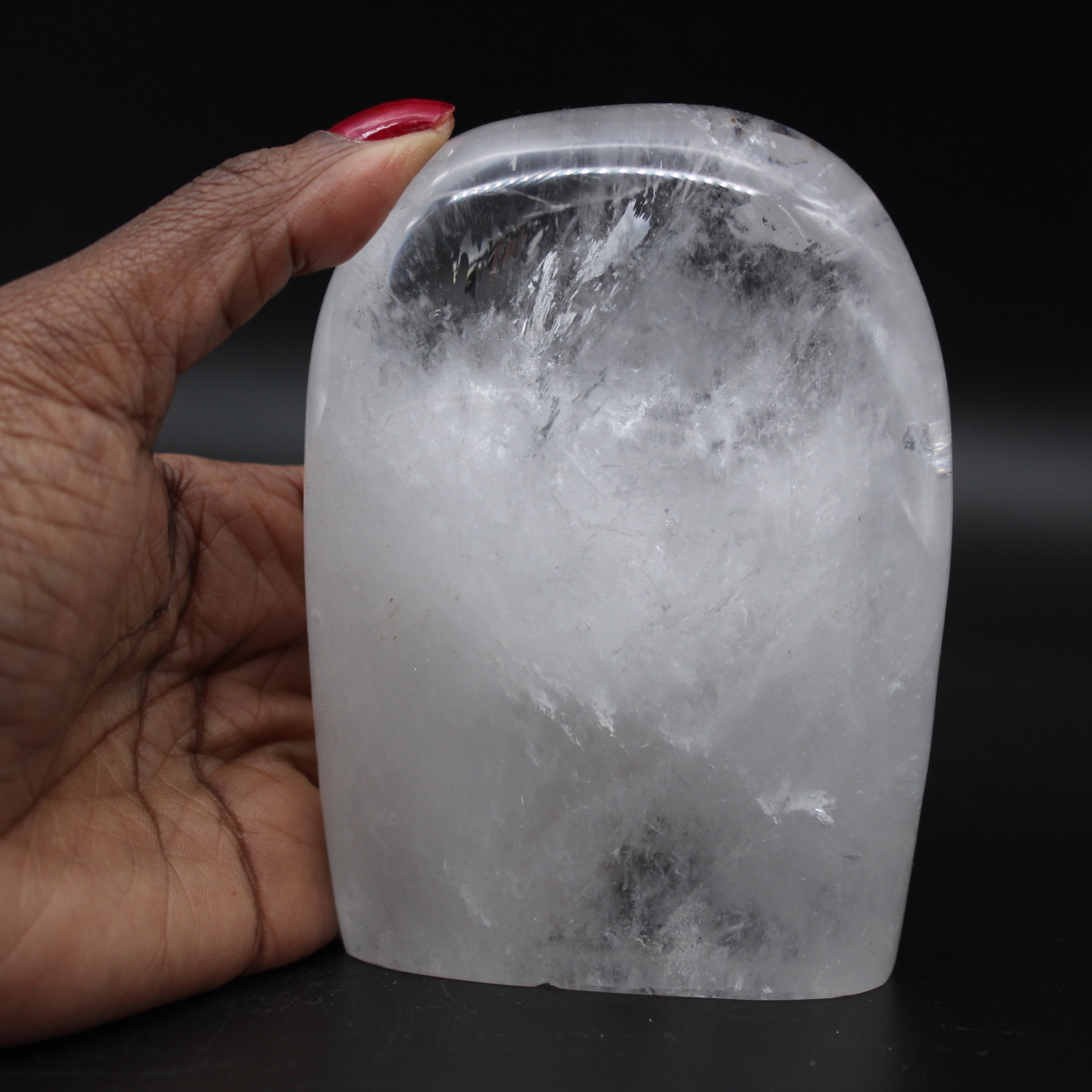Forme libre polie en Cristal de roche