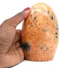 Pierre polie en calcite orange - 4