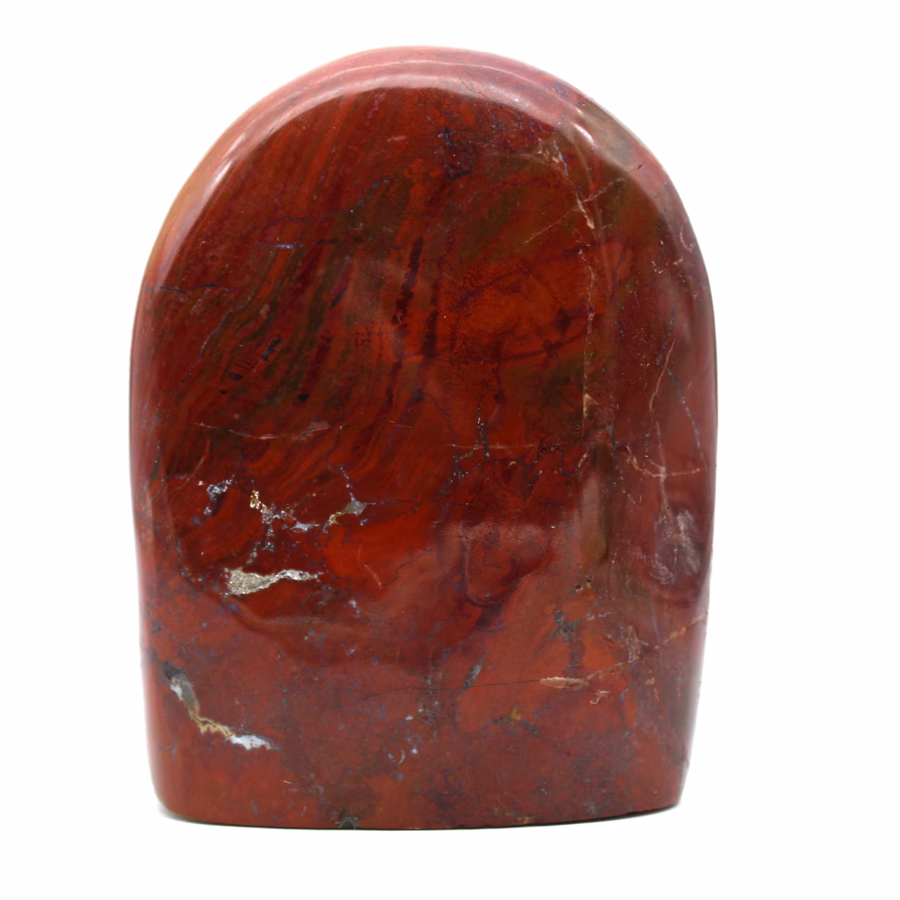 Forme libre de jaspe rouge