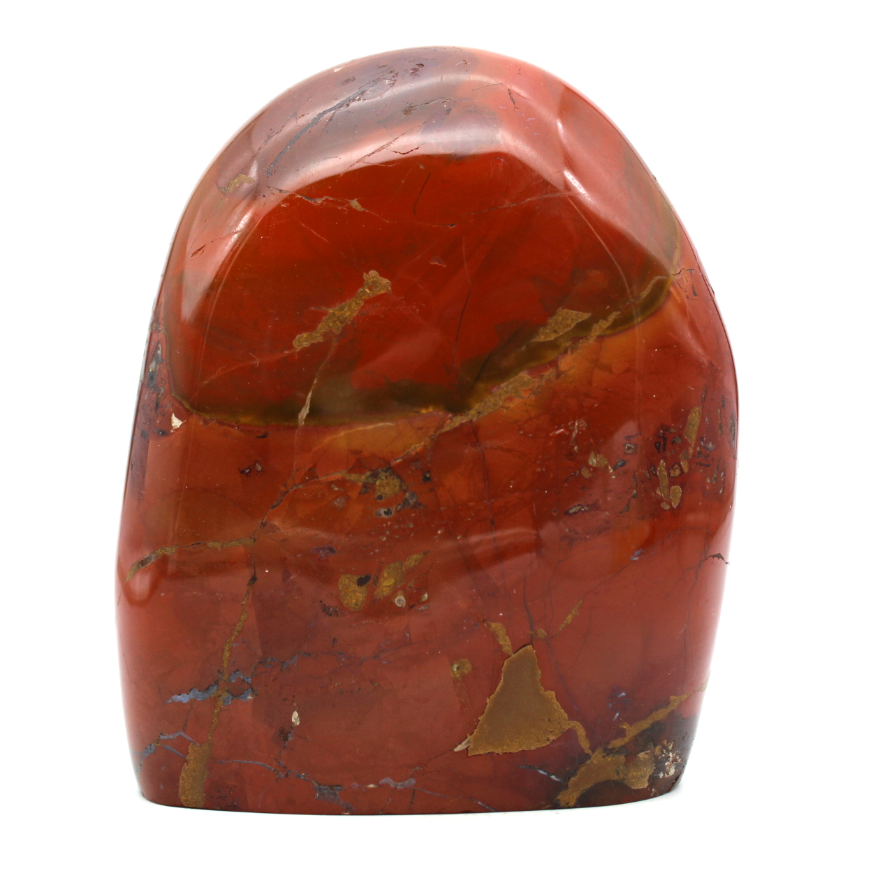 Roche en jaspe rouge naturelle