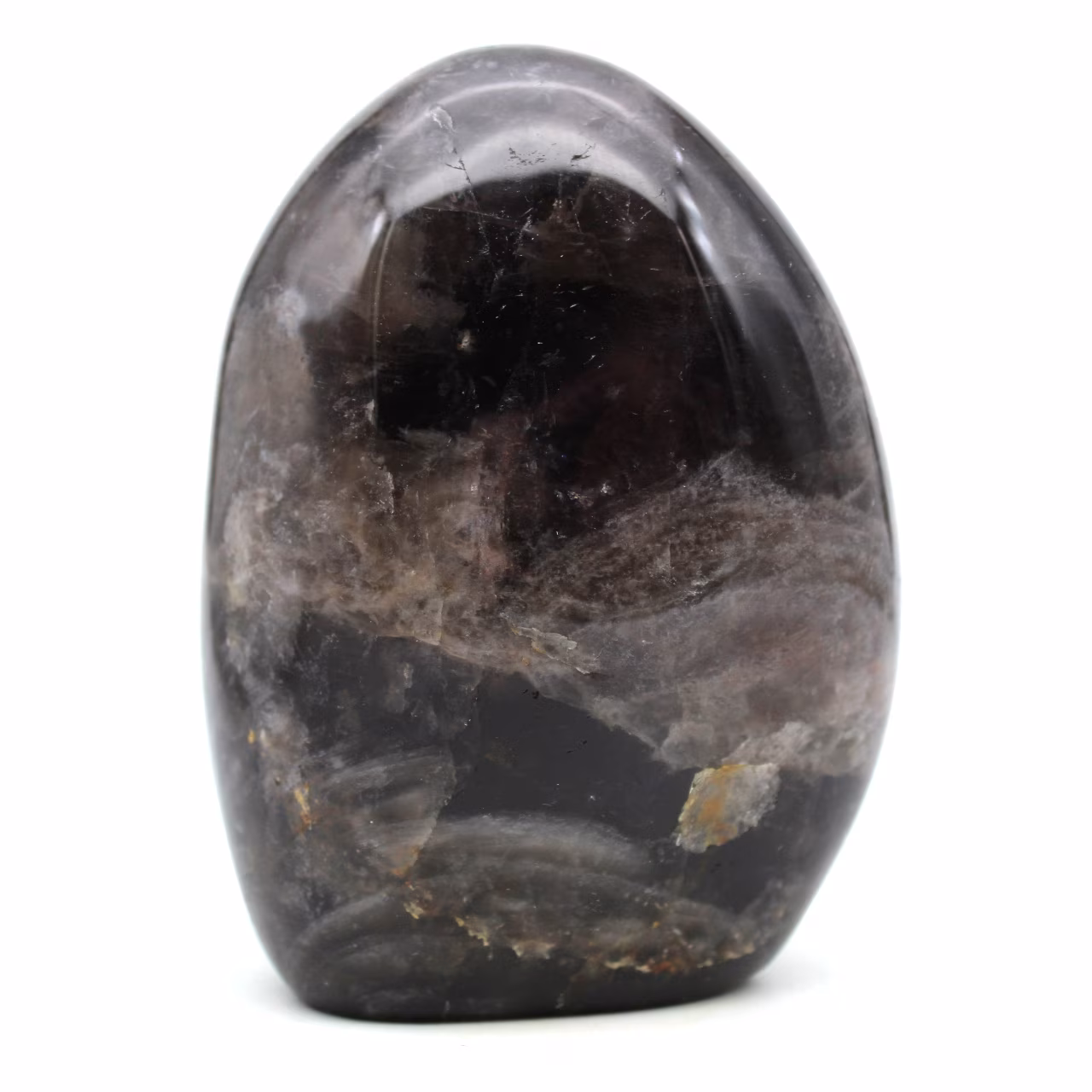 Roche en quartz fumé naturel