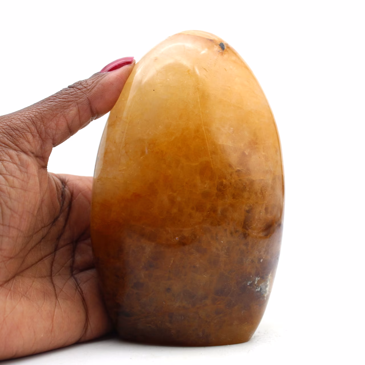 Pierre naturelle de quartz jaune