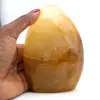 Pierre de quartz jaune polie - 0
