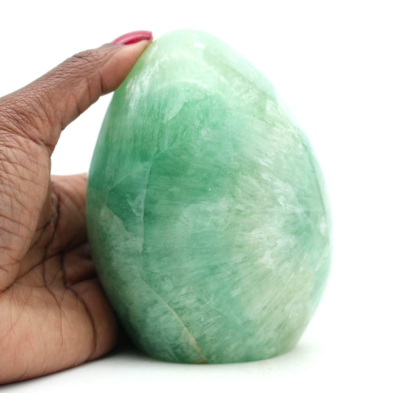 Forme libre de fluorite verte