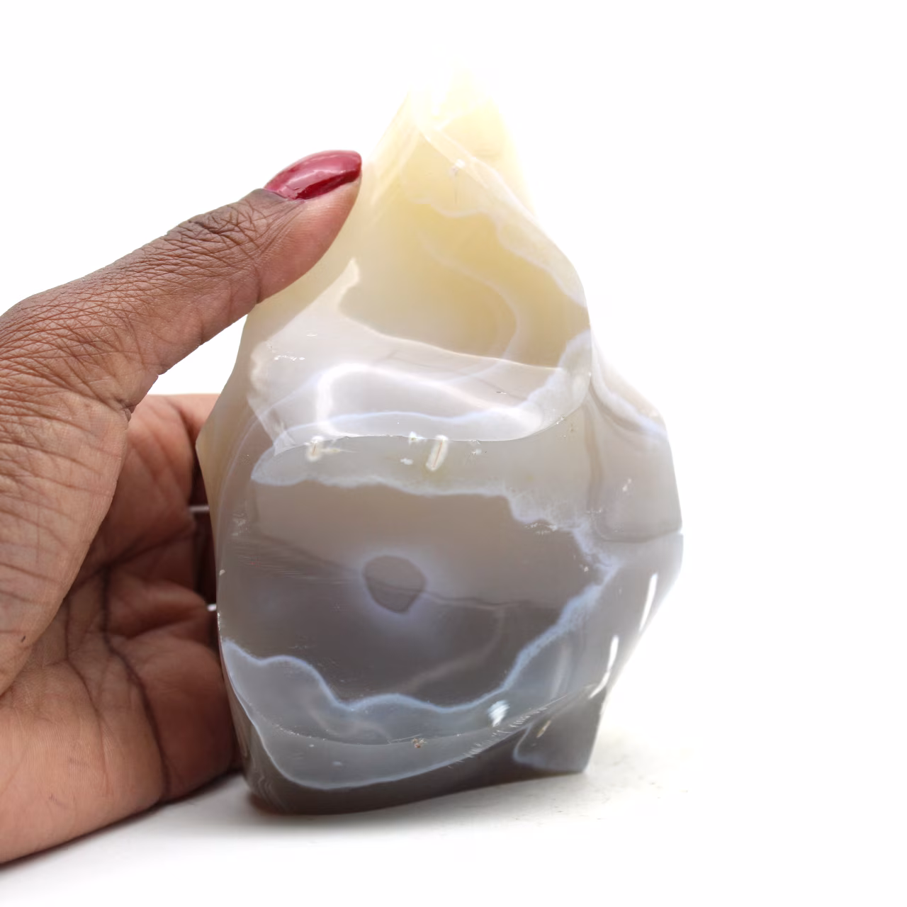 Flamme en agate