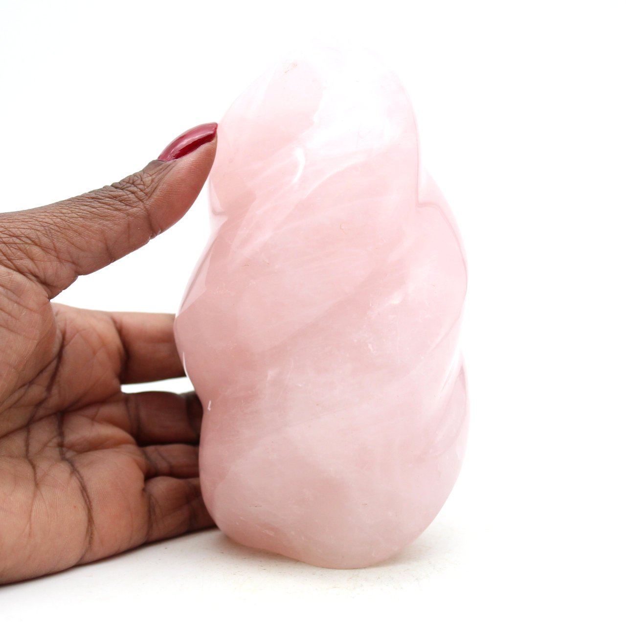 Flamme en quartz rose