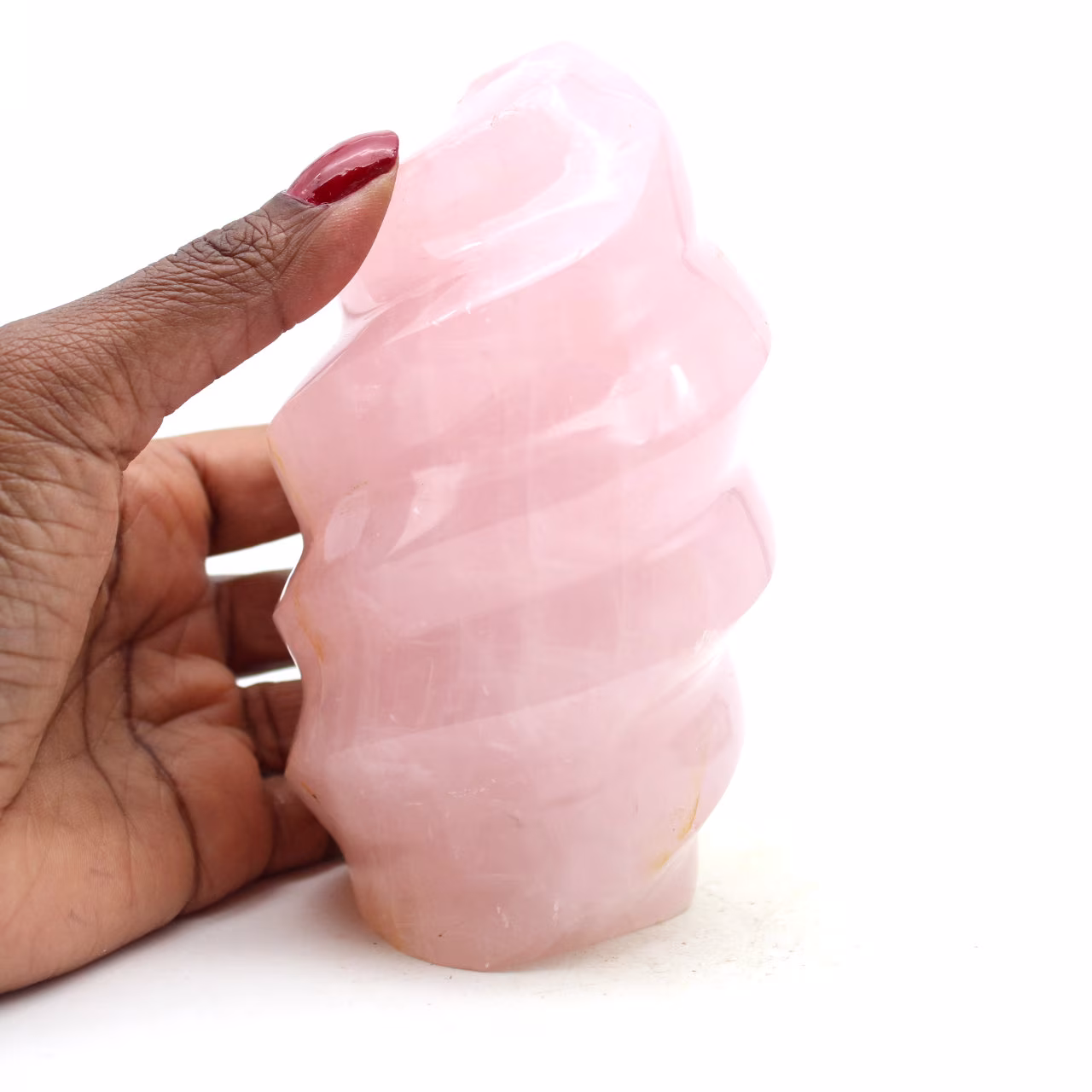 Flamme en quartz rose