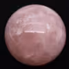 Sphère en quartz rose