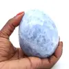 Oeuf minéral en calcite bleue - 0