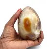 Oeuf minéral en agate - 0