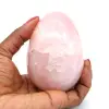 Oeuf minéral en quartz rose - 0