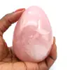 Oeuf minéral en quartz rose - 0