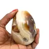 Oeuf minéral en agate - 0