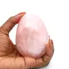 Oeuf minéral en quartz rose - 0