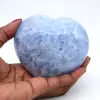 Coeur en calcite bleue - 0