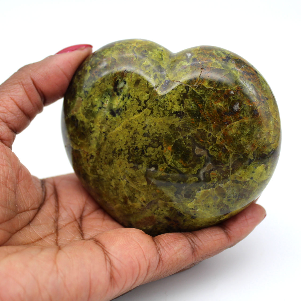 Coeur en opale verte