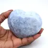 Coeur en calcite bleue - 0