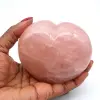 Coeur en quartz rose - 0
