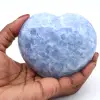 Coeur en calcite bleue - 0