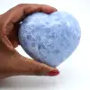 Coeur en calcite bleue - 0