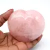 Coeur en quartz rose - 0