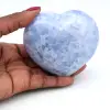 Coeur en calcite bleue - 0