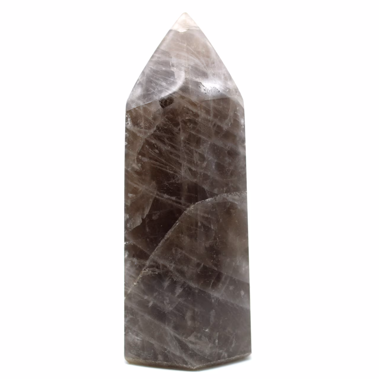 Prisme de Quartz fumé poli