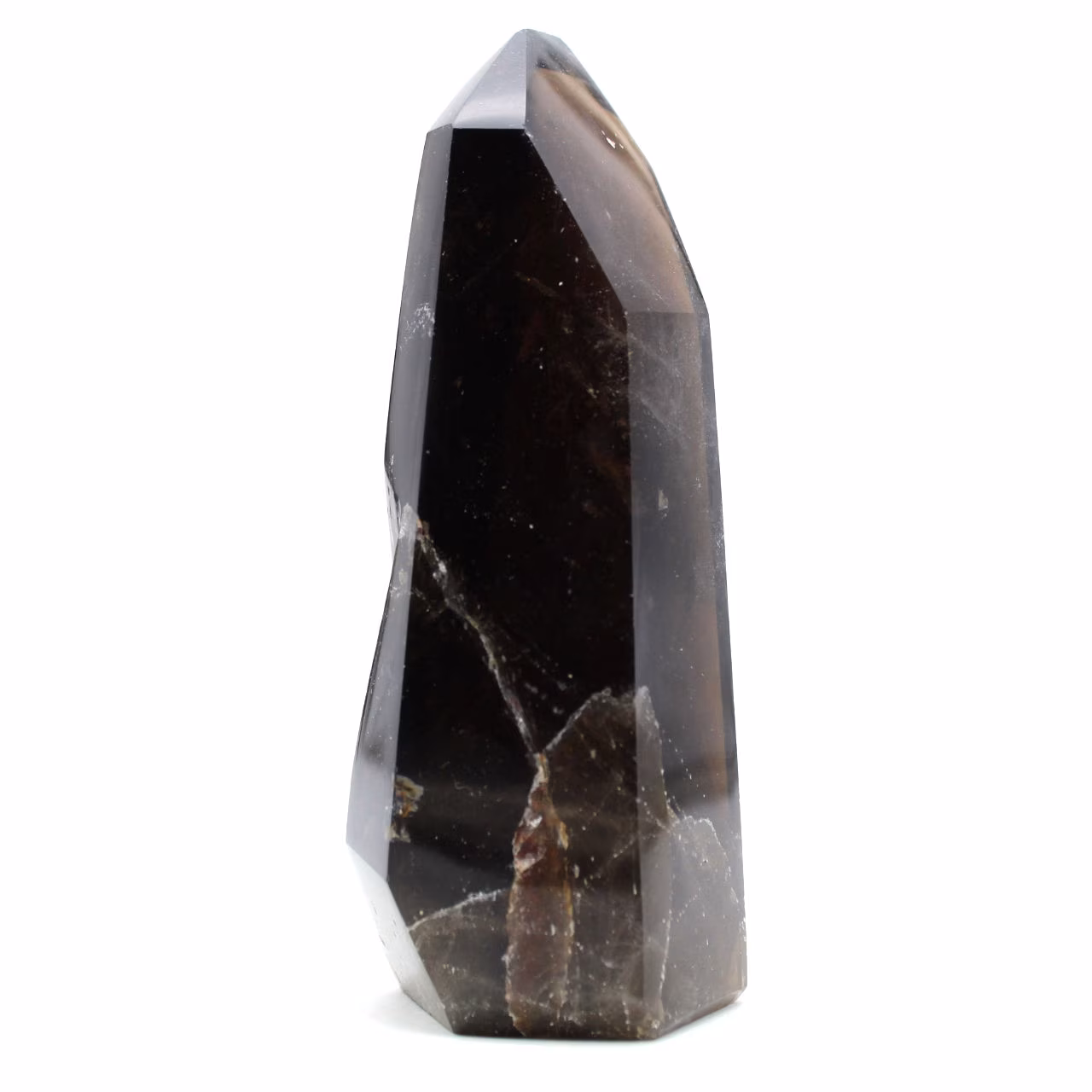 Prisme quartz fumé polie