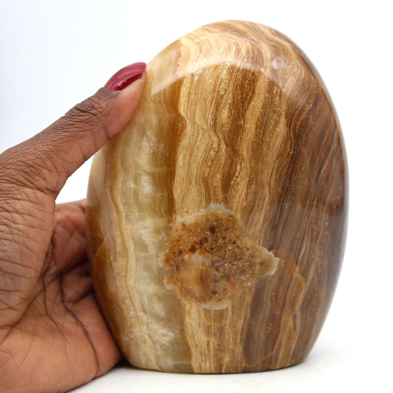 Forme libre calcite miel