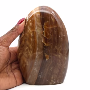 Forme libre calcite miel
