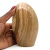Forme libre polie en calcite miel - 0