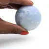 Galet en calcite bleue - 1