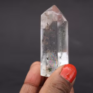 Quartz prisme à inclusion de chlorite