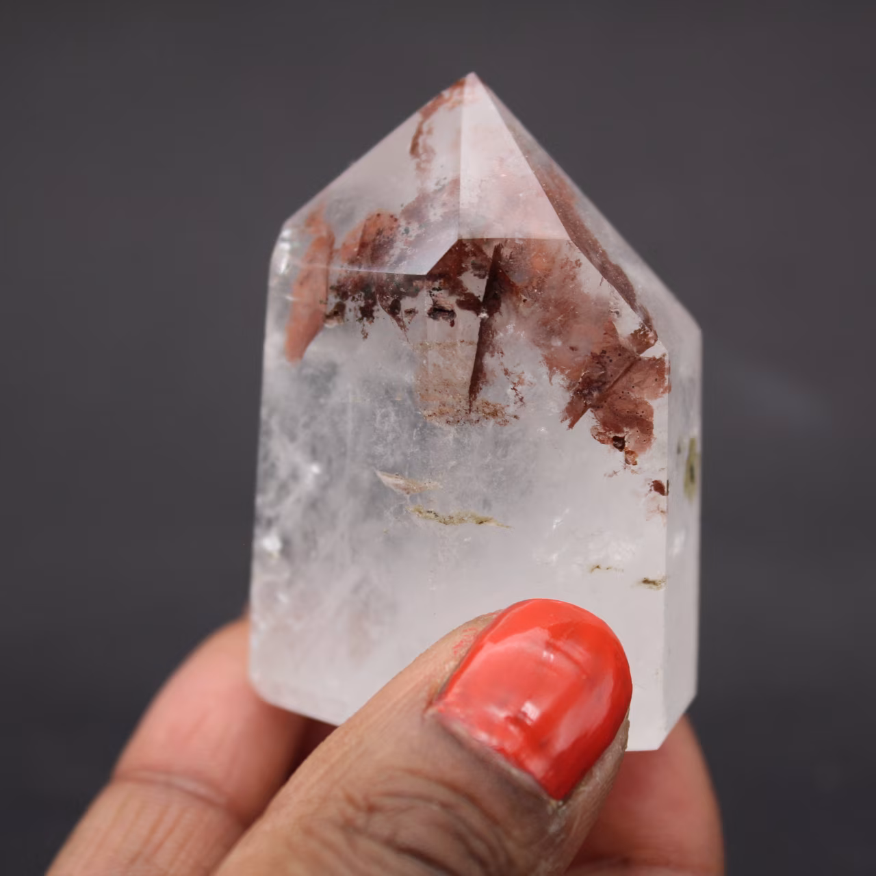 Quartz prisme à inclusion