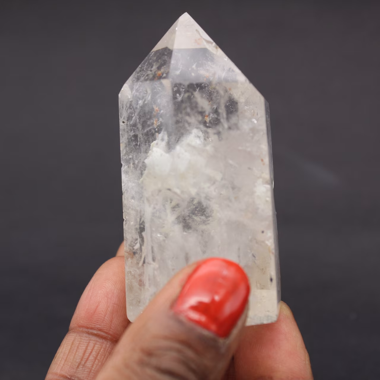 Quartz prisme à inclusion