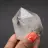 Prisme de cristal quartz avec inclusion