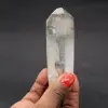 Prisme de quartz biterminé avec inclusion et fantôme - 0