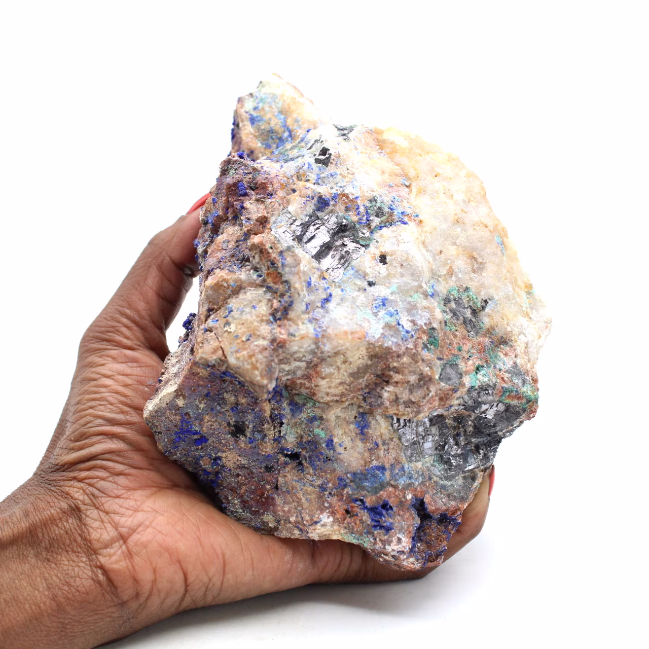 Azurite malachite et galène