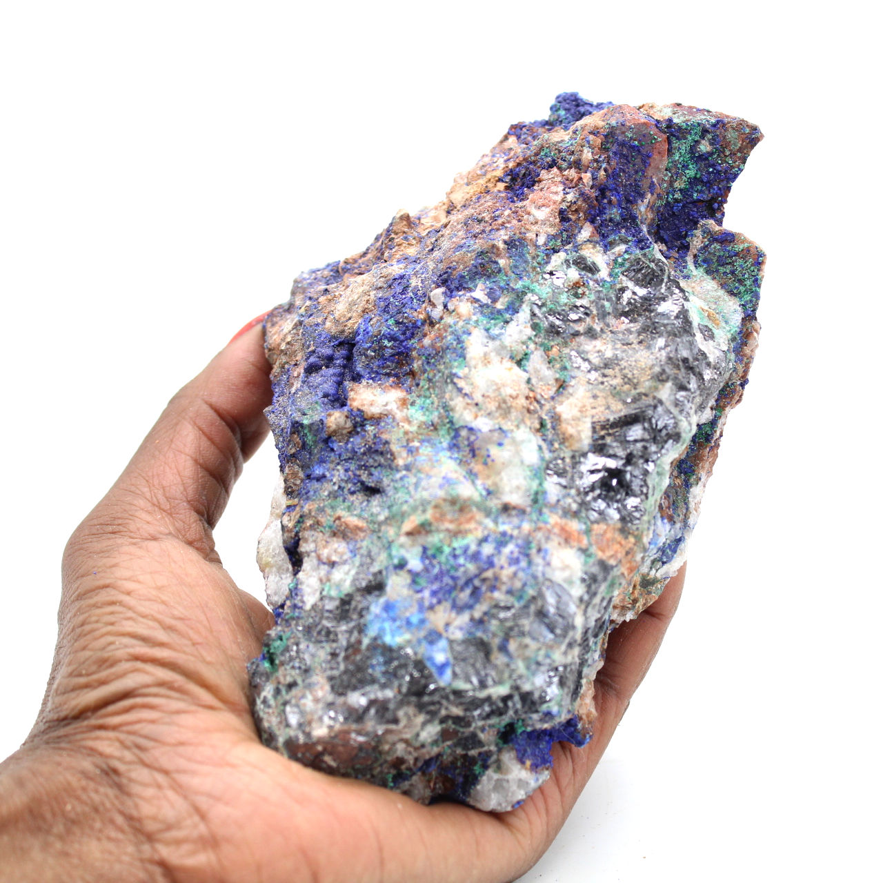 Azurite malachite et galène
