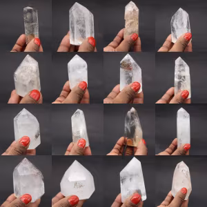 Prisme de quartz avec inclusion