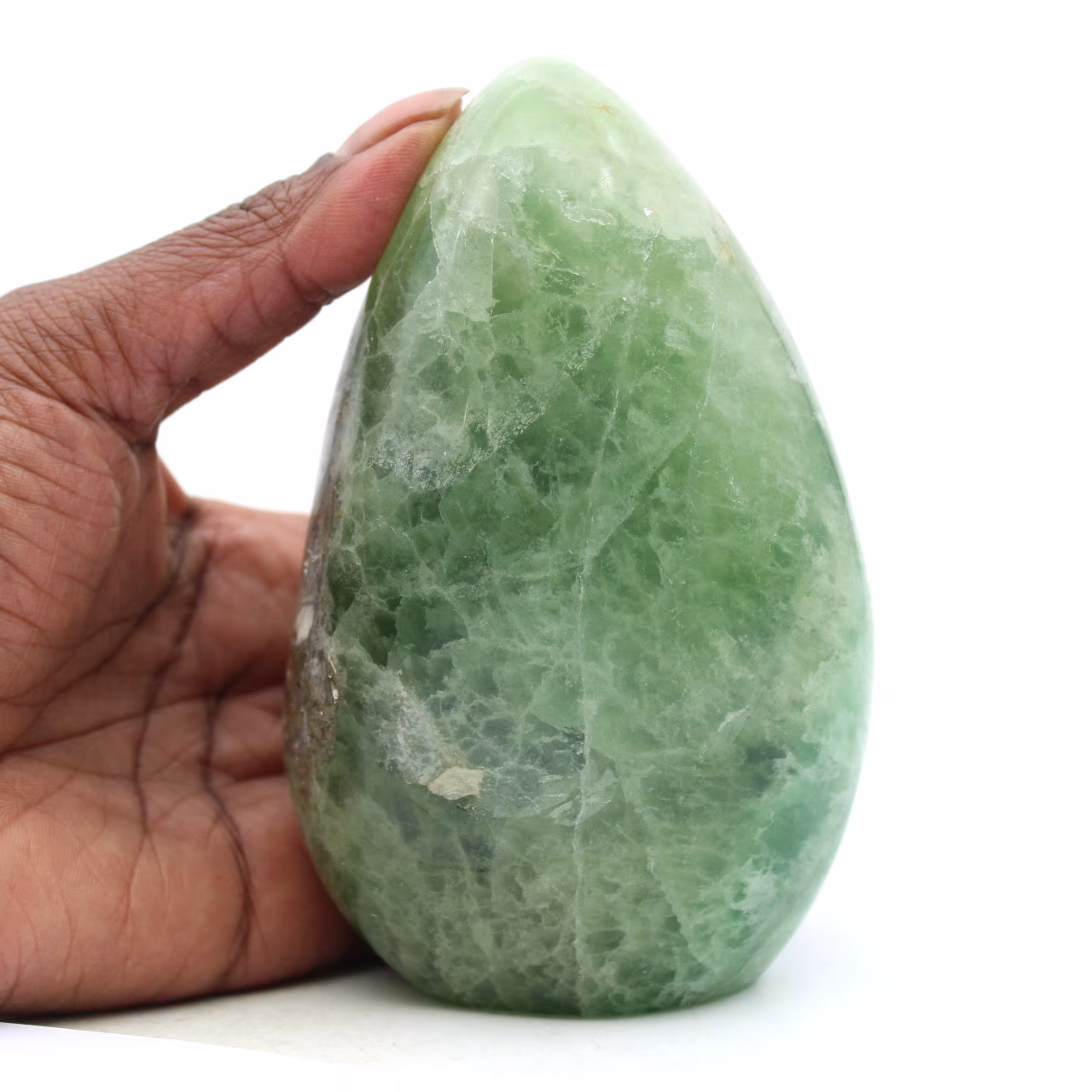 Forme libre de Fluorite verte