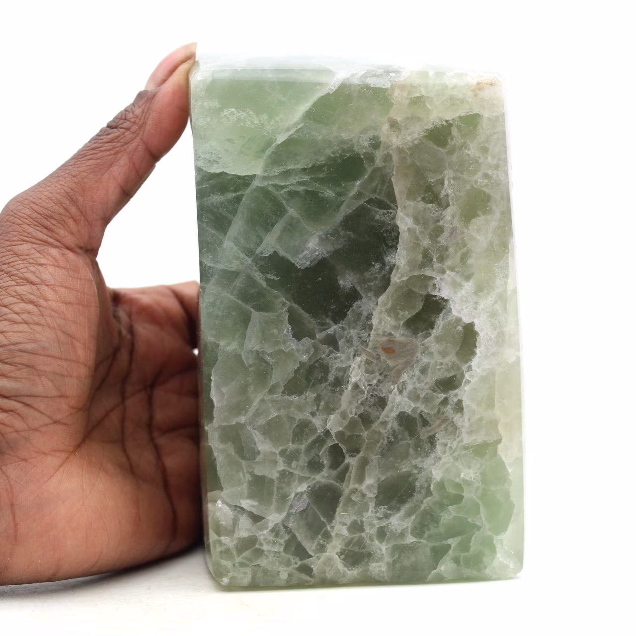Heptaèdre en Fluorite verte