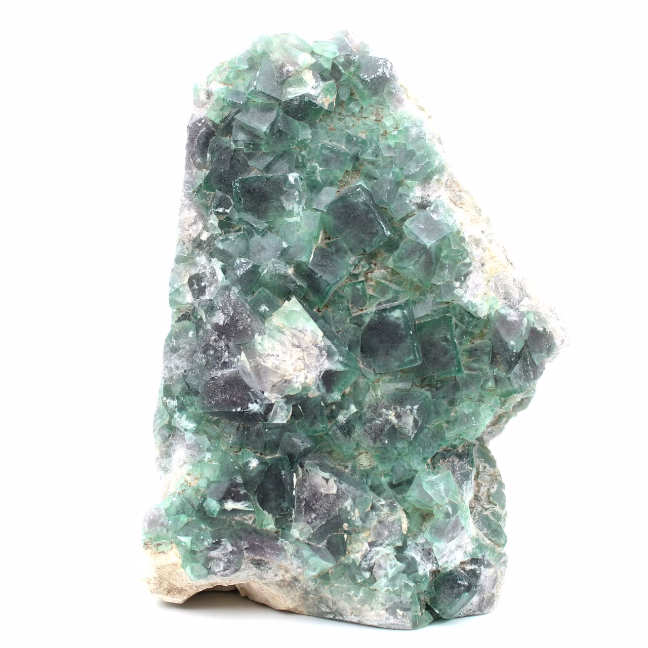 Cristaux cubiques de fluorite sur gangue